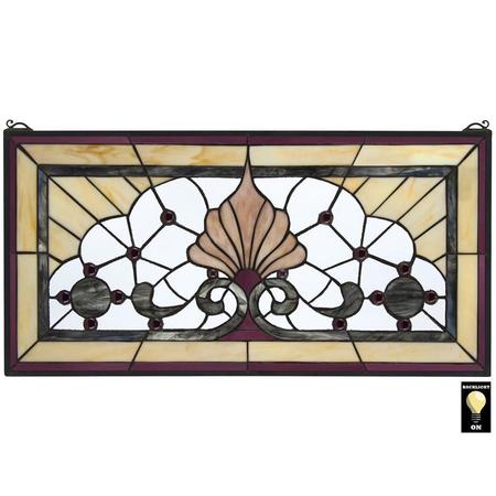 DESIGN TOSCANO Victoria Lane Tiffany-Style Stained Glass Window TF28015